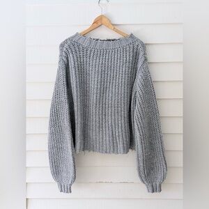 Cinq a Sept Oversize Fisherman Crewneck Sweater M